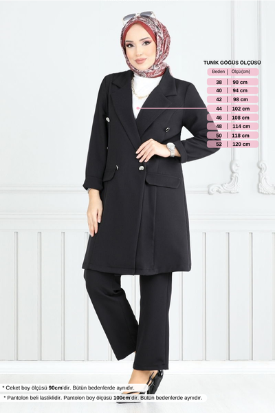 MRV S.L. - De L'Avant Boutonné Veste Équipe 2626SL890-L Noir