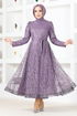 Dentelle Robe de soirée Numéro de modèle: YGS6421 Lilas - Thumbnail