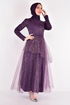 Dentelle Robe de soirée Violet LM2471 - Thumbnail