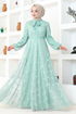 Dentelle Robe Numéro 4499 Menthe - Thumbnail