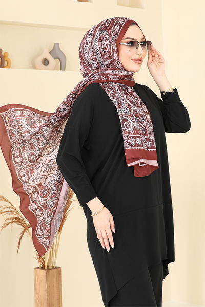 MRV M.D.I. - Desenli Soft Şal Serisi 204MDI1146-M Bordo