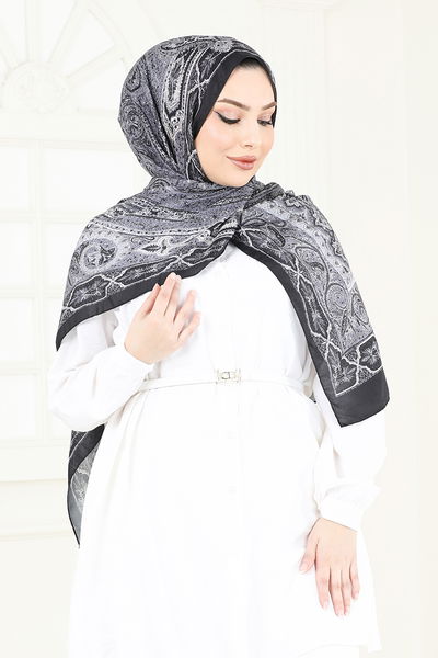 MRV M.D.I. - Desenli Soft Şal Serisi 204MDI1146-M Siyah