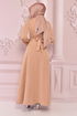 Die Bibel Abendkleid Beige END5512 - Thumbnail