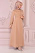 Die Bibel Abendkleid Beige END5512 - Thumbnail