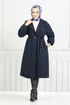 Double Breasted Collar Stamp Coat 7017TRT1045-M Laci - Thumbnail