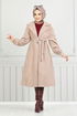 Double Breasted Collar Stamp Coat 7017TRT1045-M Vision - Thumbnail