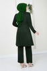 Drape Detailed Hijab Team 5028SL890-M Emerald - Thumbnail