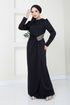 Drapeli Hijab Robe 5026SL890-L Noir - Thumbnail