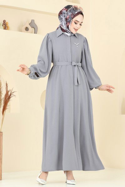 B.G.S. - Dress 0037BG354-MS Gray