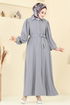 الفستان رمادي 0037BG354-MS - Thumbnail