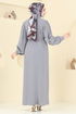 الفستان رمادي 0037BG354-MS - Thumbnail