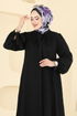 الفستان أسود 0039BG354-MS - Thumbnail