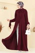 Dress 0039BG354-MS Burgundy - Thumbnail