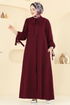 Dress 0039BG354-MS Burgundy - Thumbnail