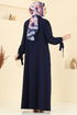 Dress 0039BG354-MS Navy Blue - Thumbnail