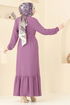 Dress 009MR1078-MS Dark Lilac - Thumbnail