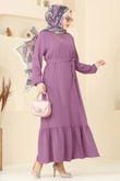 M.R. - Dress 009MR1078-MS Dark Lilac