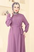 Dress 009MR1078-MS Dark Lilac - Thumbnail