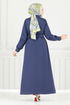Dress 019MR1077-M Navy Blue - Thumbnail