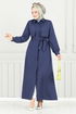Dress 019MR1077-M Navy Blue - Thumbnail