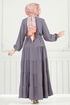 Dress 020MR1078-MS Gray - Thumbnail
