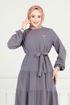 الفستان رمادي 020MR1078-MS - Thumbnail