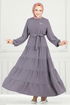 الفستان رمادي 020MR1078-MS - Thumbnail