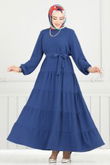 M.R. - Dress 020MR1078-MS Indigo