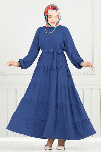 M.R. - Dress 020MR1078-MS Indigo