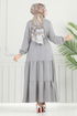 Dress 024MR1078-MS Gray - Thumbnail