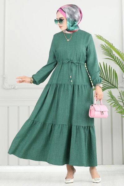 M.R. - Dress 025MR1078-MS Emerald