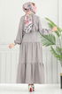 الفستان رمادي 025MR1078-MS - Thumbnail
