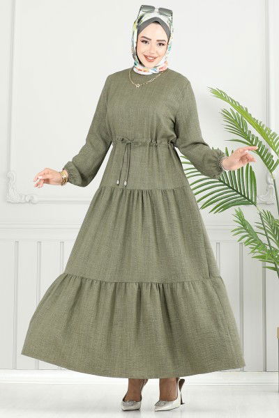M.R. - Dress 025MR1078-MS Khaki