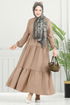 الفستان بيج 025MR1078-MS - Thumbnail