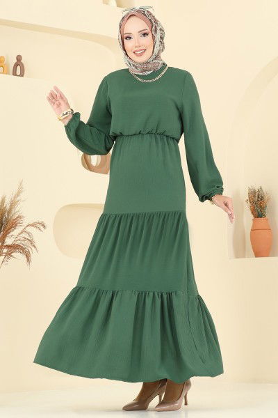 E.R.K. - Dress 1062ERK1158-MS Mold Green