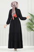 الفستان أسود 1124BG354-MS - Thumbnail