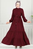 B.G.S. - Dress 1124BG354-MS Burgundy
