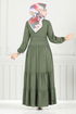 Dress 1124BGS895-M Khaki - Thumbnail