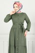 Dress 1124BGS895-M Khaki - Thumbnail