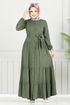 Dress 1124BGS895-M Khaki - Thumbnail