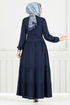 Dress 1124BGS895-M Navy Blue - Thumbnail