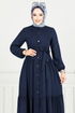 Dress 1124BGS895-M Navy Blue - Thumbnail