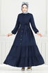 Dress 1124BGS895-M Navy Blue - Thumbnail