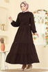 Dress 1124ERK1158-MS Brown - Thumbnail
