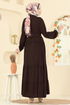 Dress 1124ERK1158-MS Brown - Thumbnail