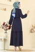 Dress 1165ERK1158-MS Navy Blue - Thumbnail