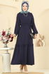 Dress 1165ERK1158-MS Navy Blue - Thumbnail