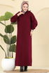 Dress 1299TPK1167-MS Burgundy - Thumbnail