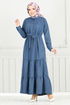 Dress 16162BSK984-M Indigo - Thumbnail