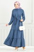 Dress 16162BSK984-M Indigo - Thumbnail
